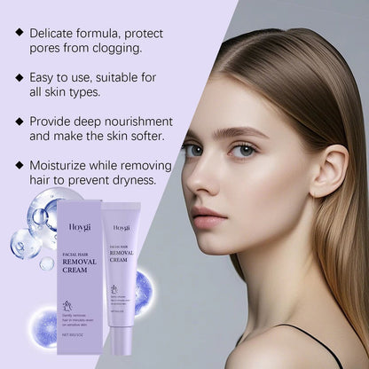 Gentle Facial Hair Removal Cream – Painless, Nourishing, and Non-Irritating Skin Care Solution