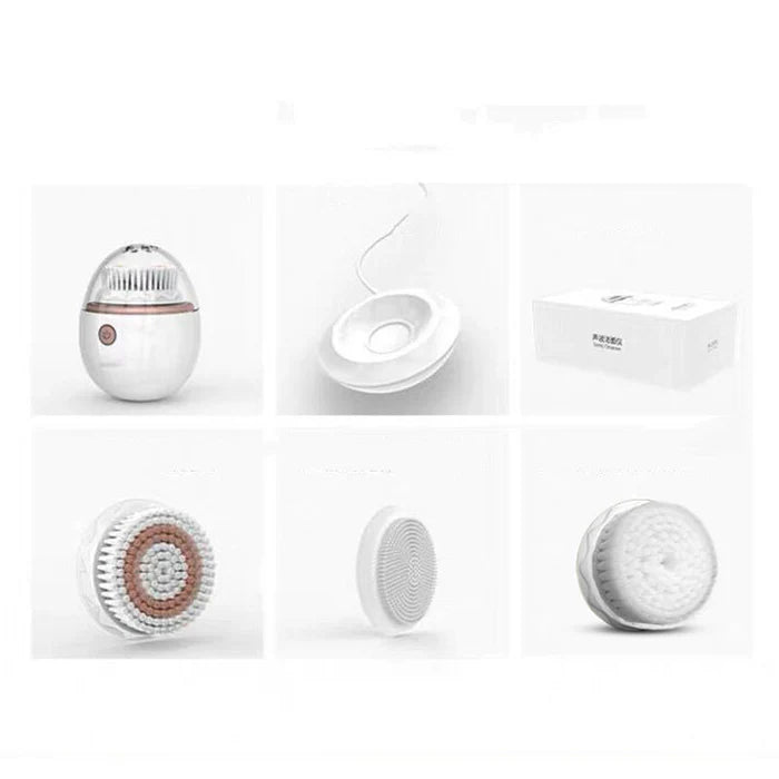Electric Facial Cleanser Face Brush - Skin Care, Exfoliator, Beauty Egg Shape Brush