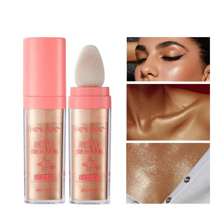 Fairy Dust Highlighter - 3 Color Polvo De Hadas Fairy Highlight Patting Powder